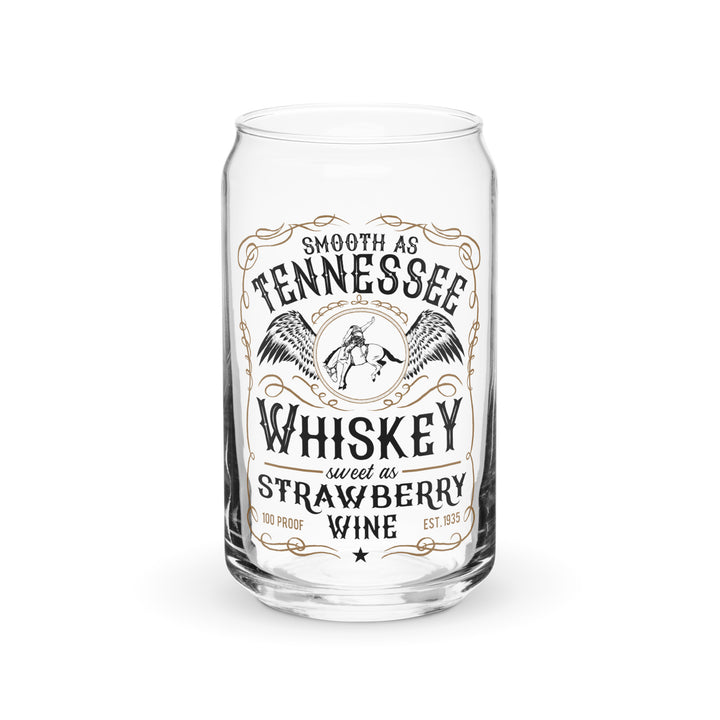 Tennessee Whiskey Strawberry Wine Can Glass 16oz Cup