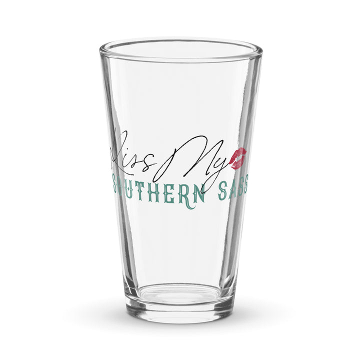 Kiss My Southern Sass 16oz Classic Pint Glass