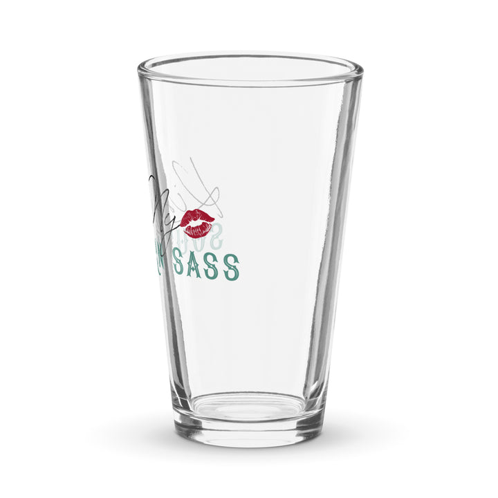 Kiss My Southern Sass 16oz Classic Pint Glass