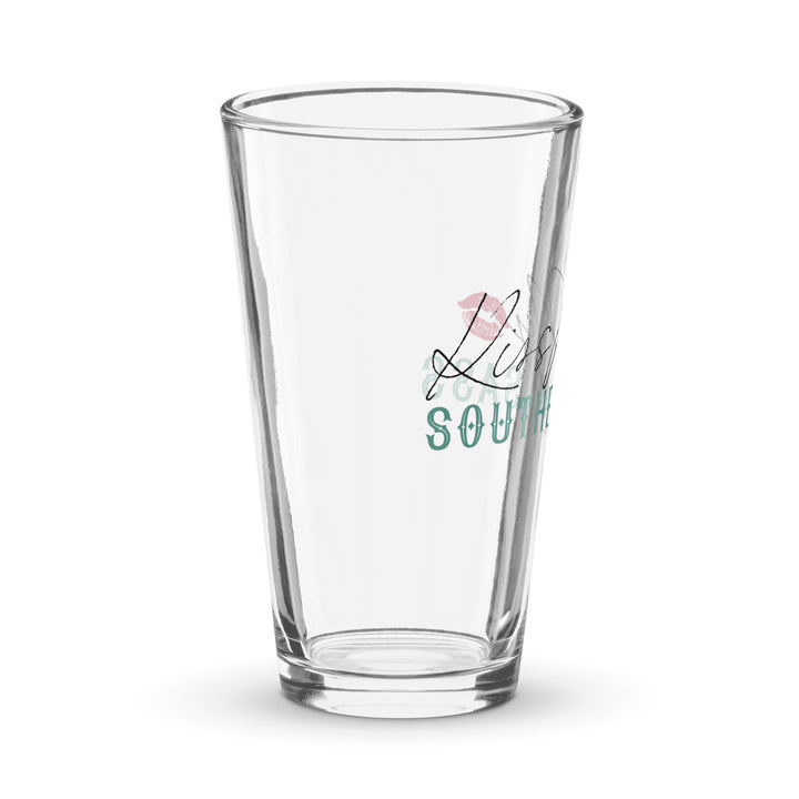 Kiss My Southern Sass 16oz Classic Pint Glass