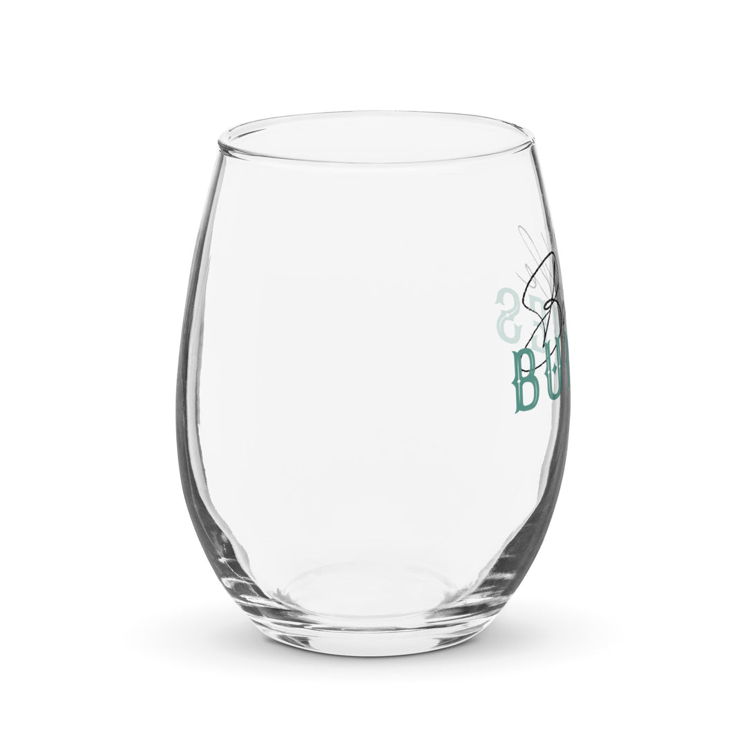 Buckle Bunnies Stemless 15 oz Wine Glass