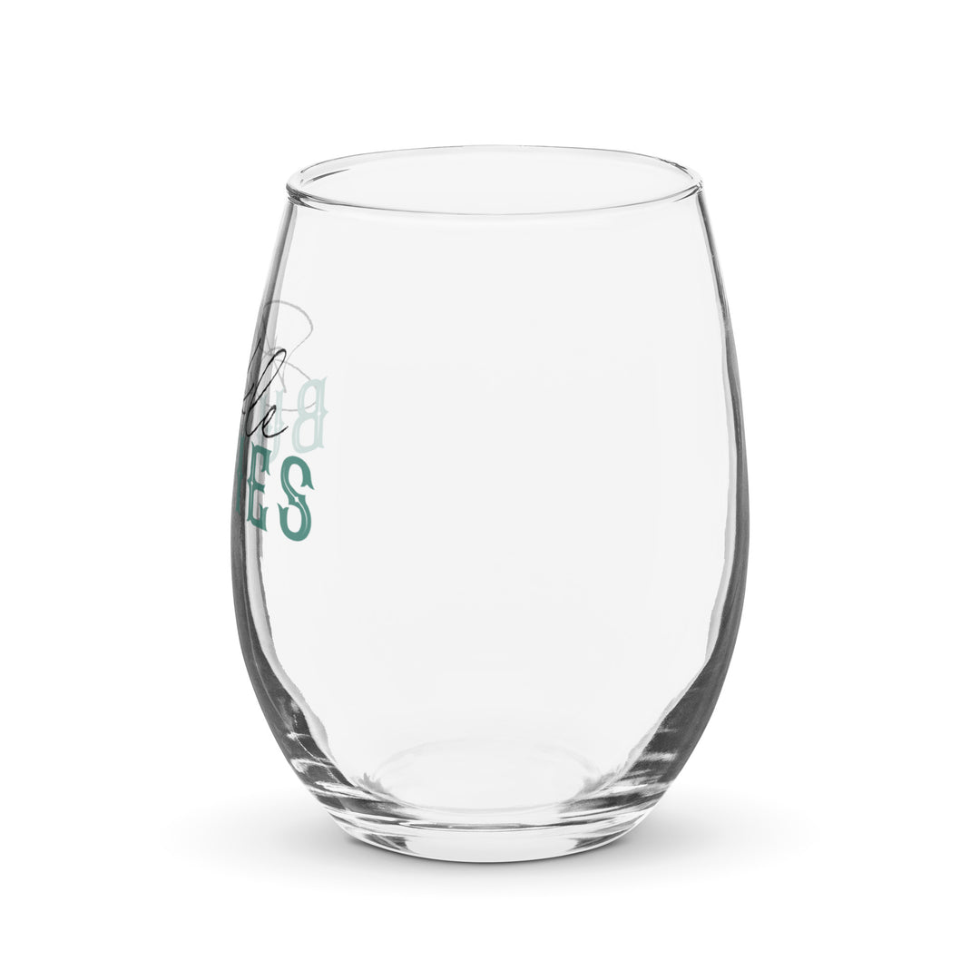 Buckle Bunnies Stemless 15 oz Wine Glass