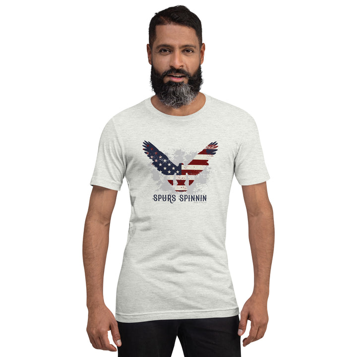 Spurs Spinnin American Flag Eagle Tee