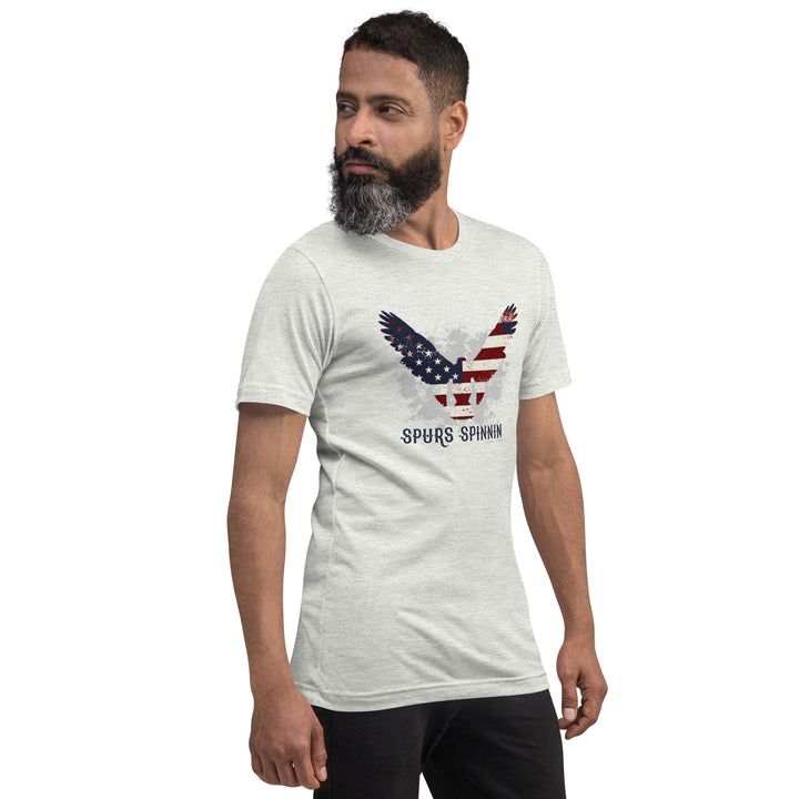 Spurs Spinnin American Flag Eagle Tee