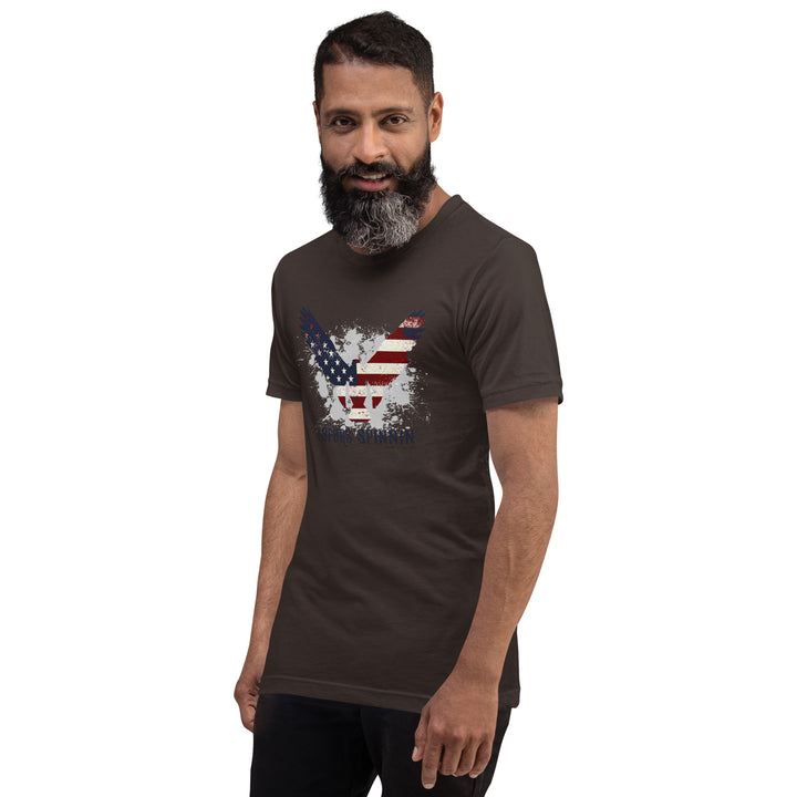 Spurs Spinnin American Flag Eagle Tee