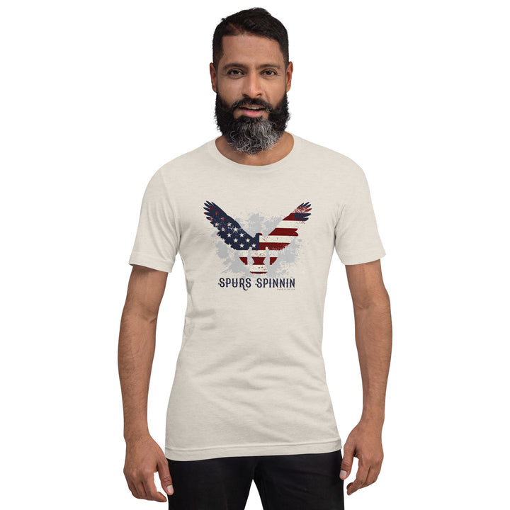 Spurs Spinnin American Flag Eagle Tee