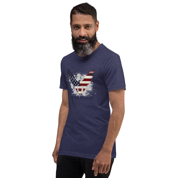 Spurs Spinnin American Flag Eagle Tee