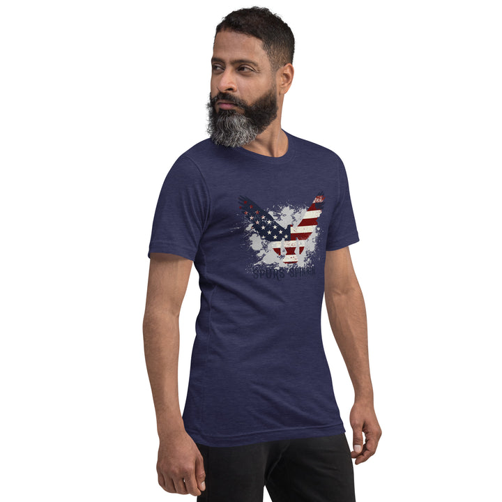 Spurs Spinnin American Flag Eagle Tee